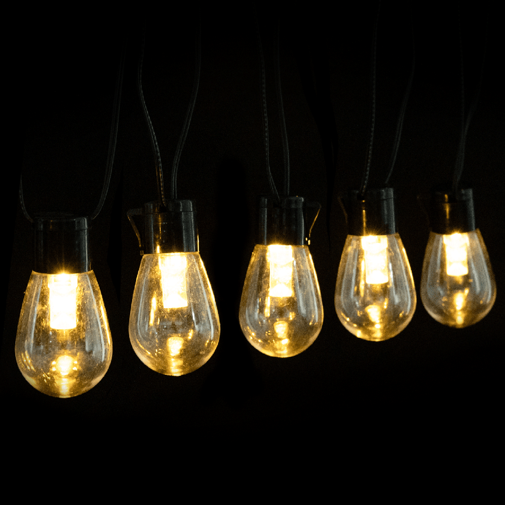 [B103031RB] Rampe lumineuse avec tubes tubulaires en S à basse tension, blanc chaud, 10 m, IP44, intérieur/extérieur