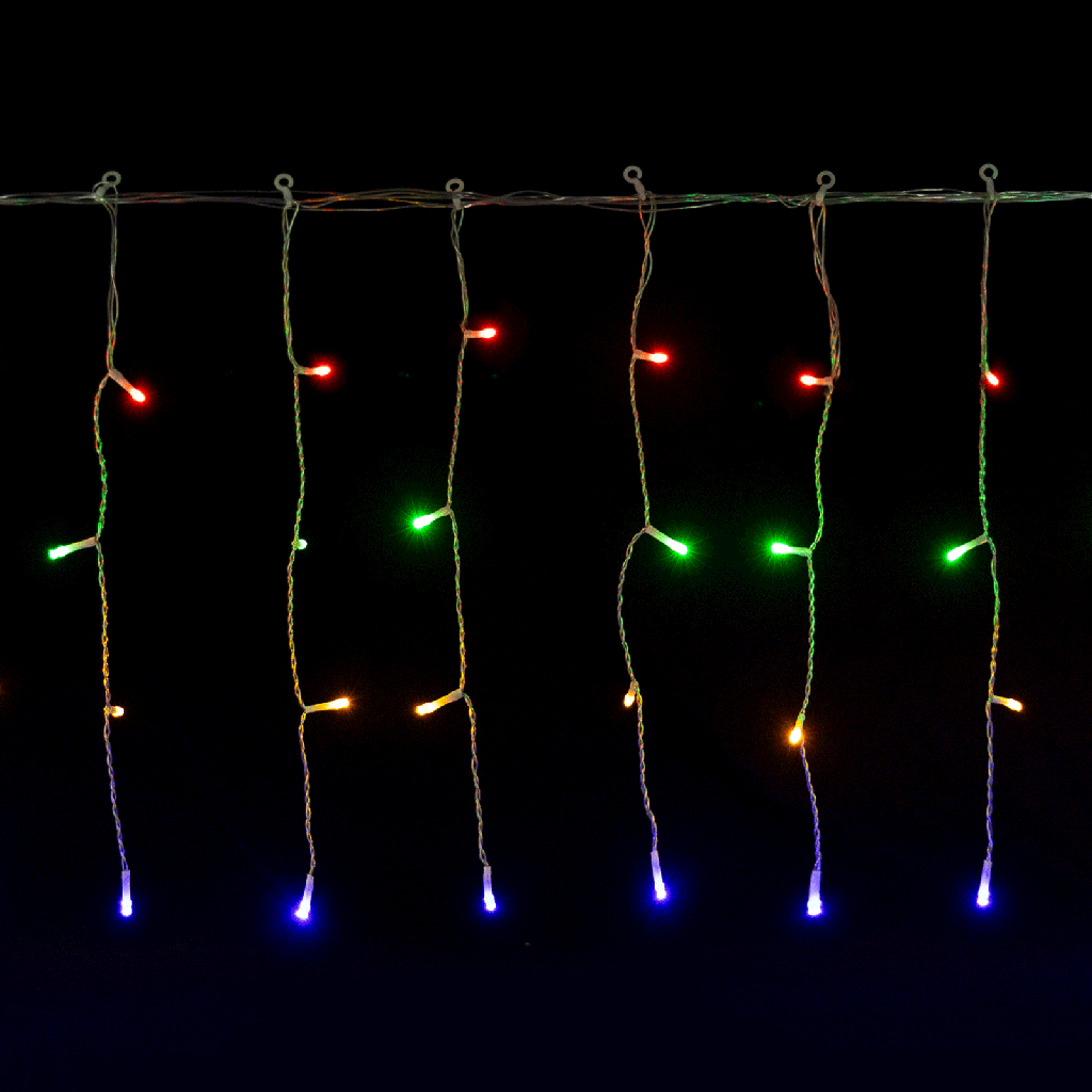 [B10303JV3] Bande lumineuse plate en forme de glaçon, basse tension, RGBY, 10 m × 0,4 m, IP44, usage intérieur/extérieur, 50 bandes, section couleur