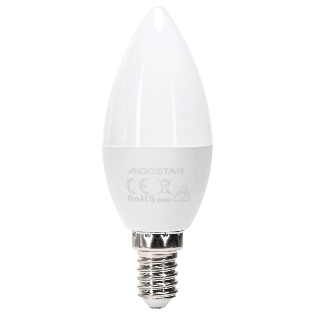 [B101051E6] Dimmbare LED-Lampe C37 E14 4,9 W 4000 K