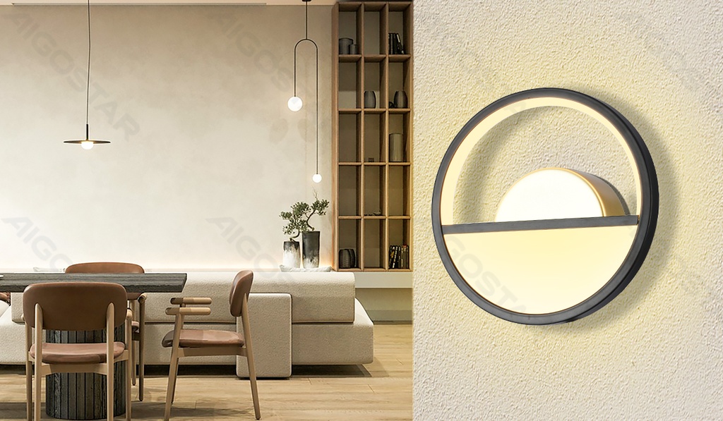 Aluminium wandlamp 13,5W 2700K