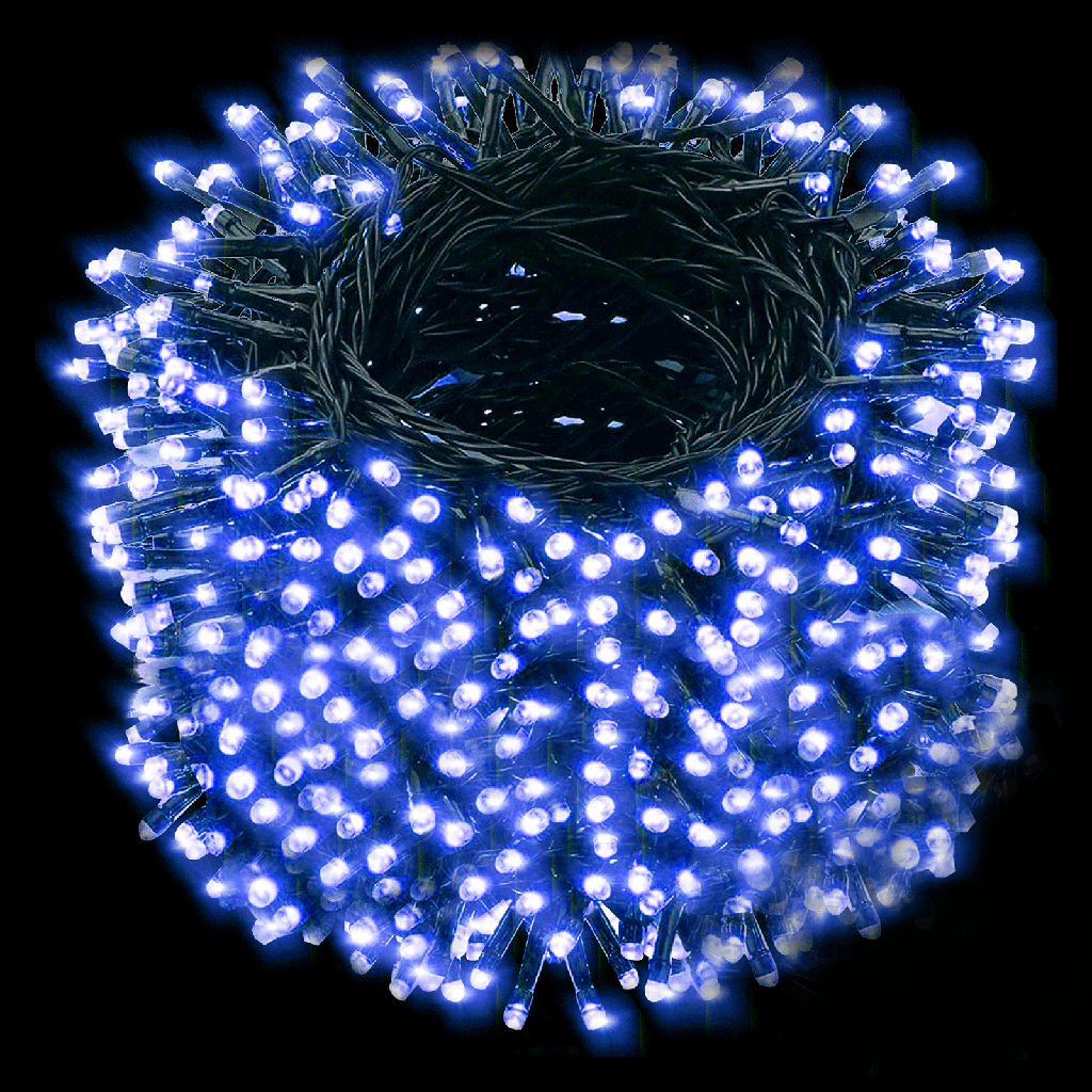 [B10303JP8] Lichtslinger 1000 x LED Blauw licht L50m (binnen en buiten)