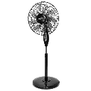 Standventilator 16 Zoll, 9 Flügel, 3 Geschwindigkeitsstufen, schwarz