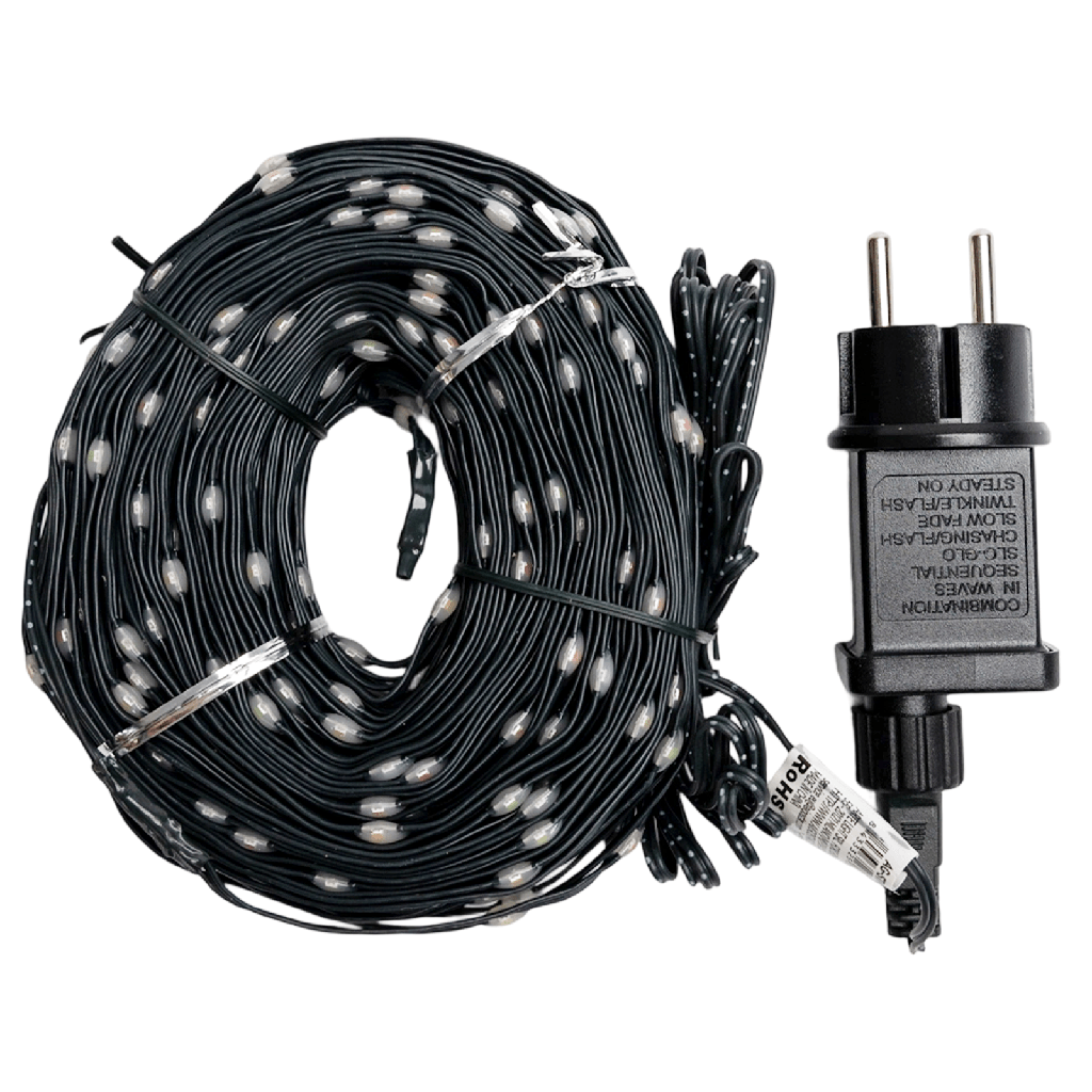 [B103031S4] Niedervolt-Lichtleiste (PVC &amp; Kupfer) RGBY 50 m IP44 für den Innen- und Außenbereich