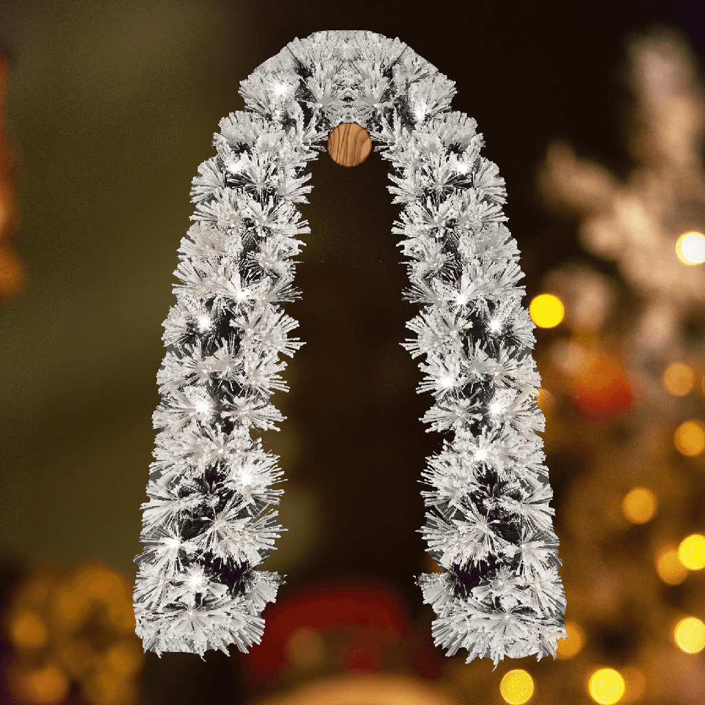 Leuchtende Samt-Rebenkette mit niedriger Spannung, 2 m, kaltweiß