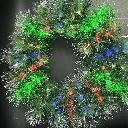 Lichtgevende bloemenkrans van glasvezel met 3AA-batterij Φ0.5m RGBY IP44 Binnen/Buiten