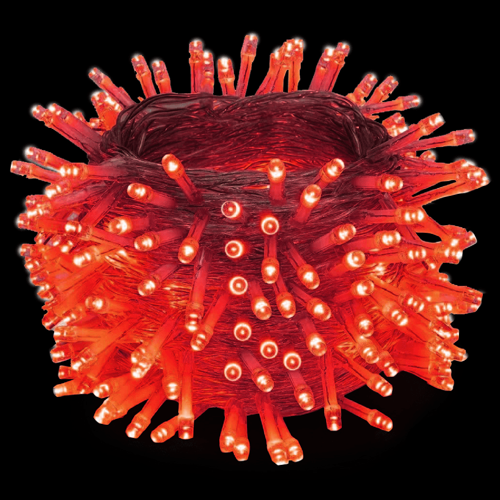 [B10303JJ0] Lichtslinger 200 x LED Rood licht L20m (binnen en buiten)