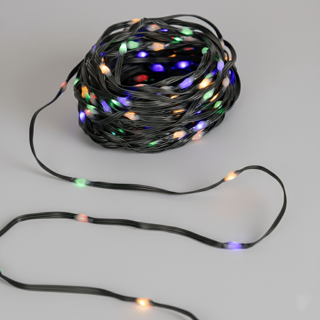 [B10303K00] Niederspannungs-Lichterkette (PVC &amp; Kupfer) IP44 Innen/Außen