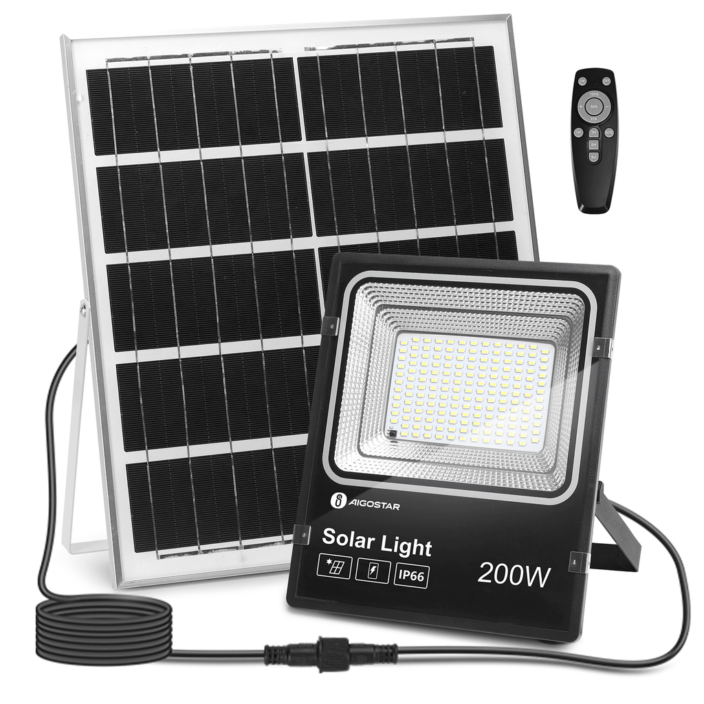 [B10202H5P] Solar flood light Treasure basin 200W 6500K 2M