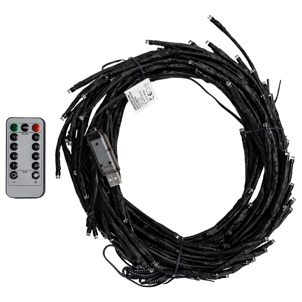 [B10303Y21] Wandlamp met USB 3m+2,3m koel wit