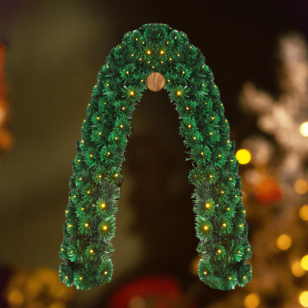 Leuchtende Kunststoff-Rebe mit Niederspannung, 2 m, warmweiß