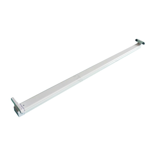 Kunststof lichtarmatuur voor twee T8-buizen 1,2m