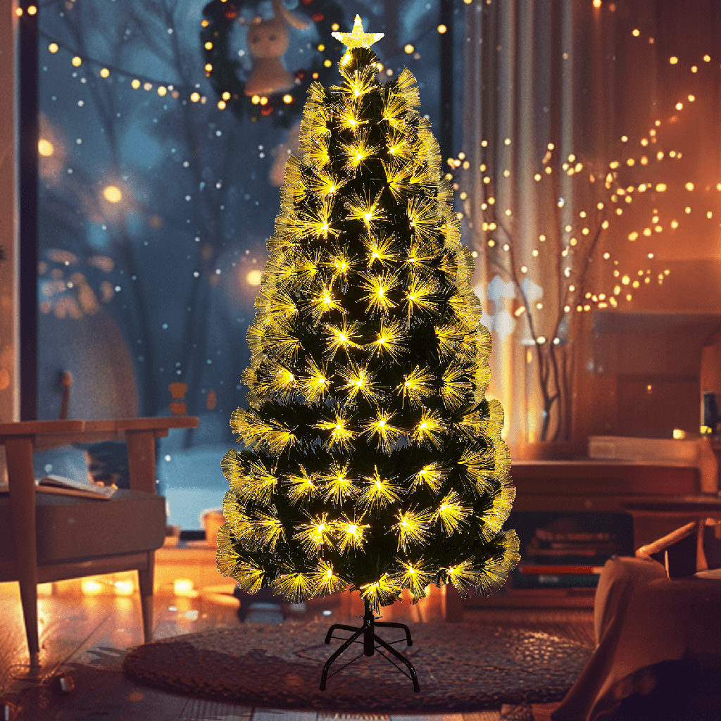 Aigostar Lichtgevende boom van glasvezel met laag voltage 0.9m warm wit IP44 Binnen/Buiten