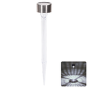 LED Solar Sfeervolle Gazonverlichting RVS Geïntegreerde lampenkap 6500K