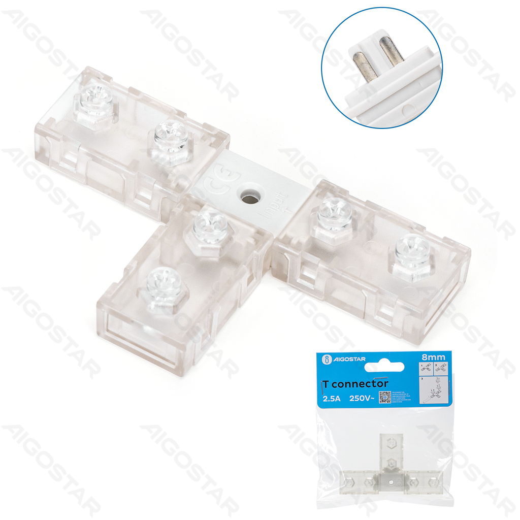 [B10303HU4] Geïntegreerd Circuit LED Lichtstrip 2835 T Connector 8mm