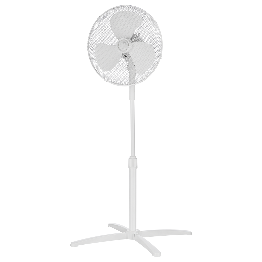 Aigostar Staande ventilator 16 inch 3 bladen 3 snelheden wit