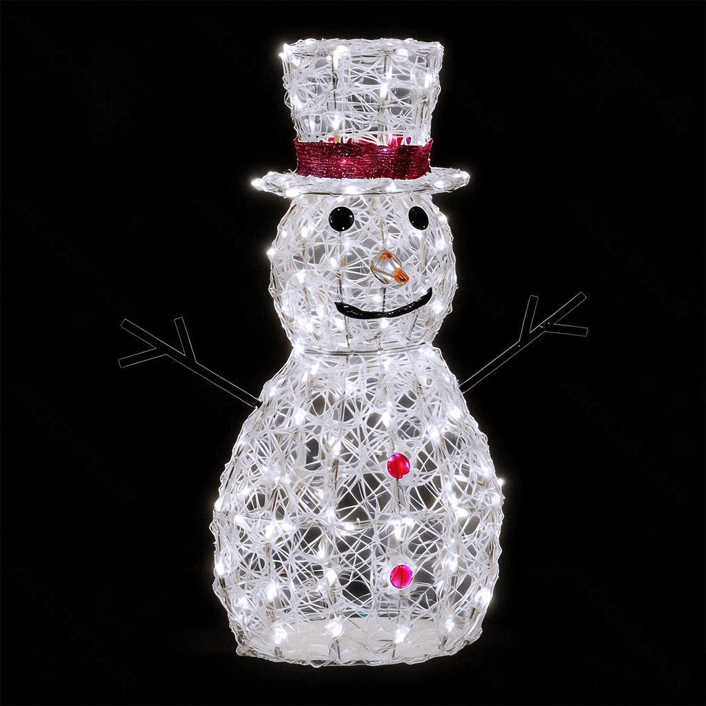 Laagspanningsambacht - 70cm - Acryl Sneeuwman - Koel wit - IP44 voor binnen- en buitengebruik