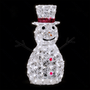 Laagspanningsambacht - 70cm - Acryl Sneeuwman - Koel wit - IP44 voor binnen- en buitengebruik