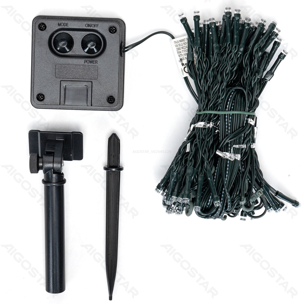 Lichtsnoer op zonne-energie - Gordijnvormig plat lichtsnoer - RGBY - 0.9m*1.2m - IP44 voor binnen- en buitengebruik - 10 druppels