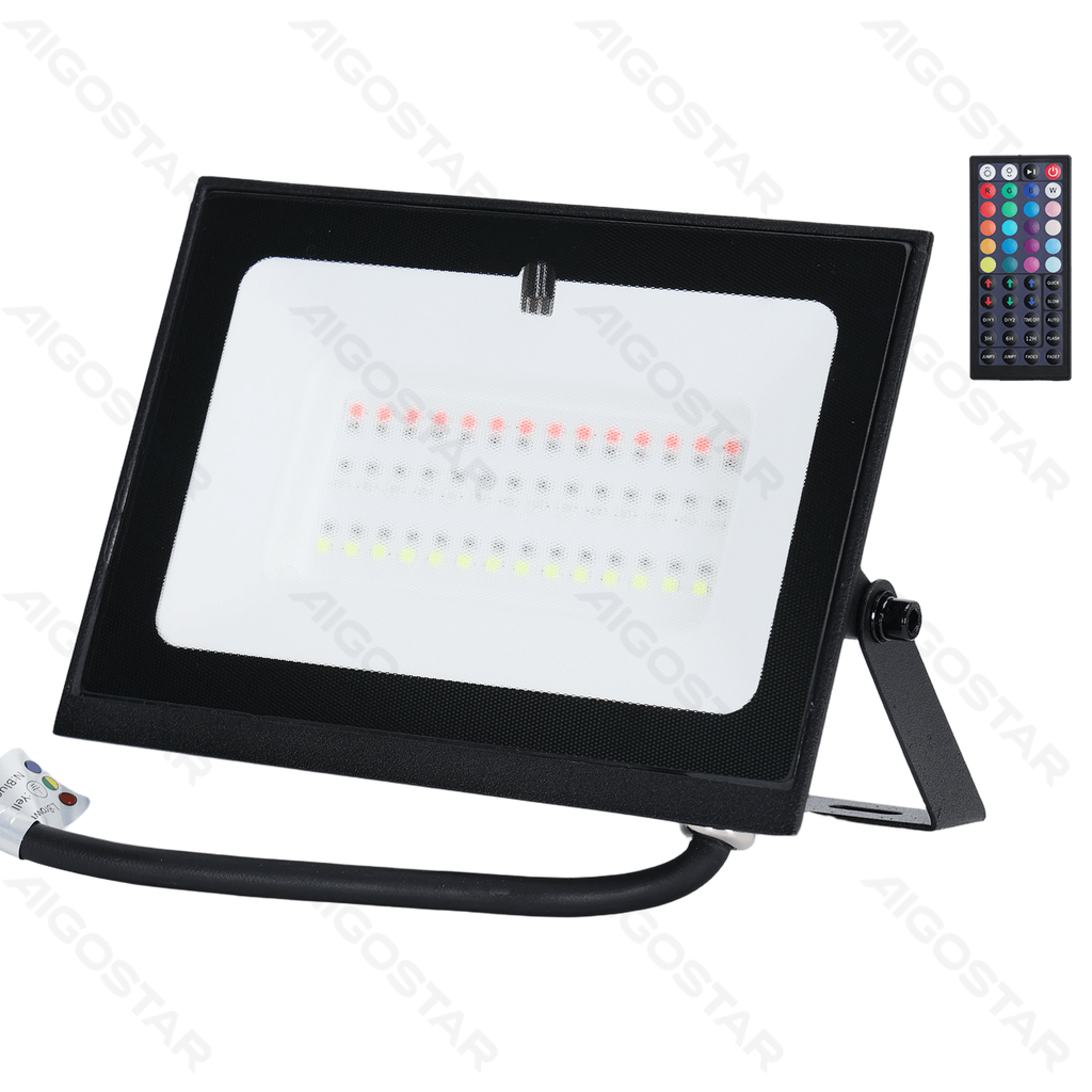 [B10202AAIL] LED Flood light 30W RGB 30cm Remote control with 44 keys 07 series