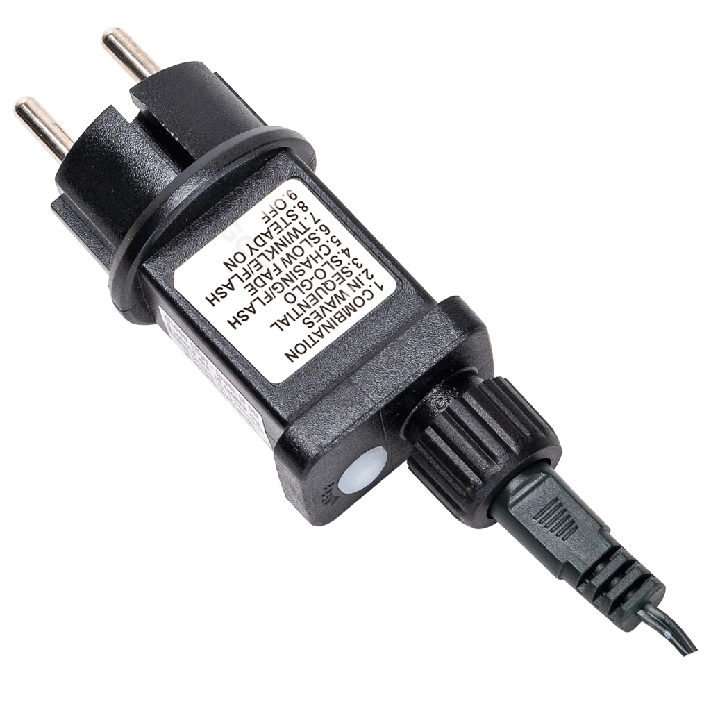 Laagspanning-lichtsnoer - plat lichtsnoer - RGBY - 10 m - IP44 voor binnen- en buitengebruik - 2 cm tussenruimte