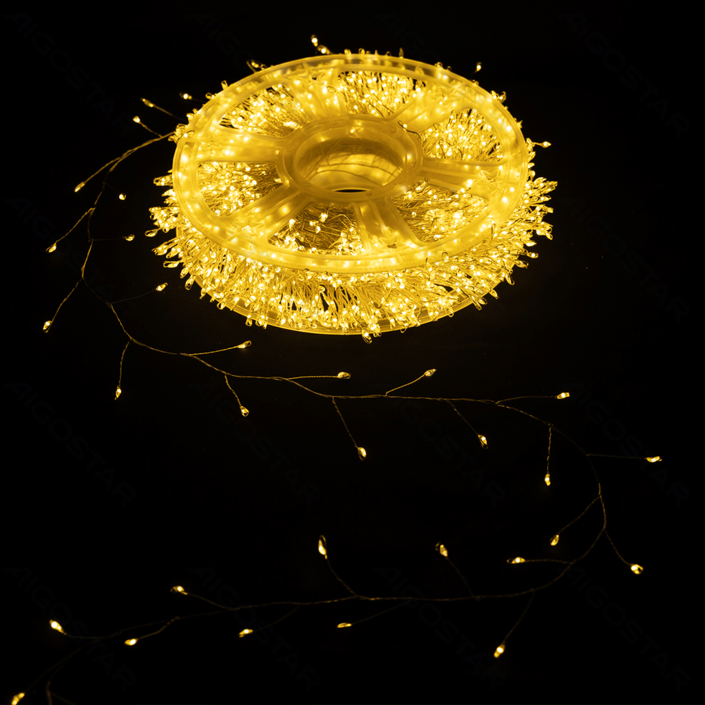 Laagspanning-lichtsnoer - Koperdraad vuurwerkverlichting - Warm wit - 15 m - IP44 voor binnen- en buitengebruik