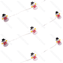 2AA batterij string lichten Lineaire zwaaiende sneeuwpop Warm wit 2m IP20 Binnen