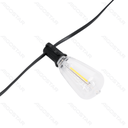 Laagspanningslampstring S-lamp gloeilamp Warm wit 5m IP44 Binnen/Buiten