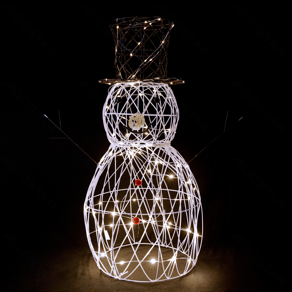 Laagspanningsambacht - 120cm - Sneeuwman - Koud wit - IP44 voor binnen- en buitengebruik