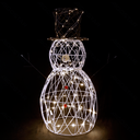 Laagspanningsambacht - 120cm - Sneeuwman - Koud wit - IP44 voor binnen- en buitengebruik