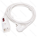Duitse verlengkabel met schakelaar 2 m 3G1.0mm² Wit