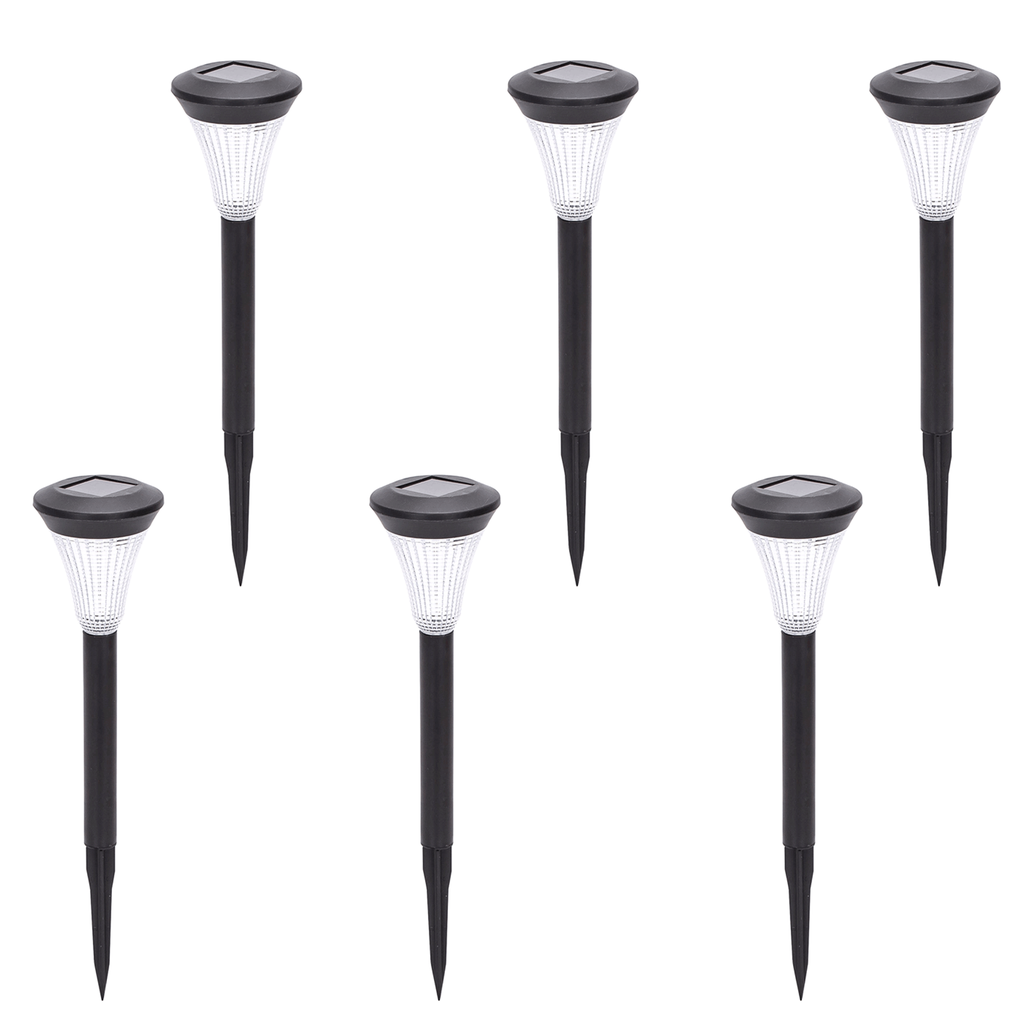 [B10201AEGJ] LED Solar Decorative Lawn Lights, Plastic, Delicate Design, 6500K