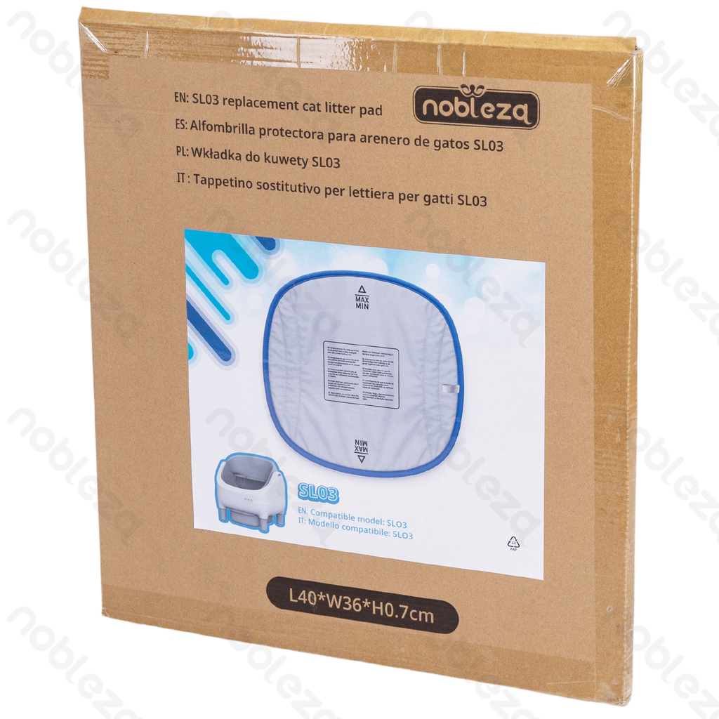 Smart cat litter box SL03 accessory Three-proof mat L40*W36*H0.7cm Grey