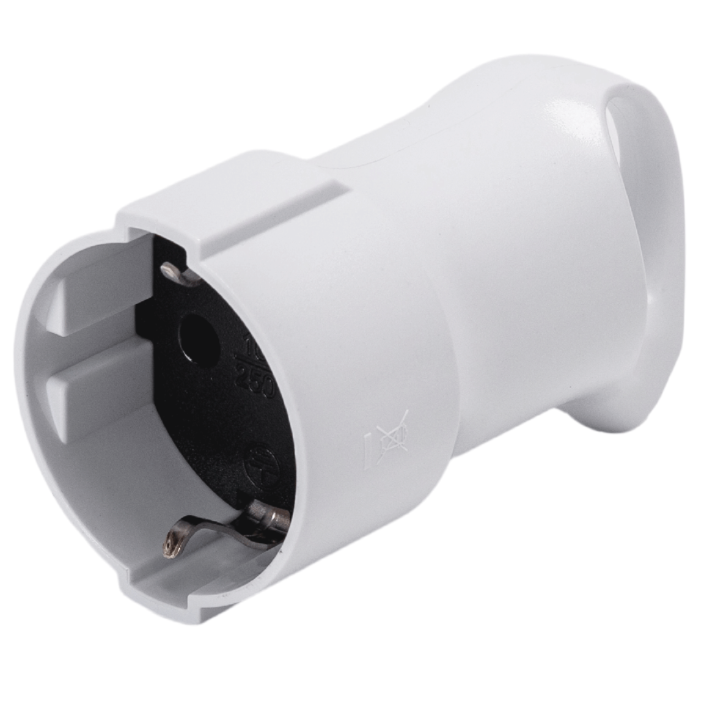 German 16A round plug-in outlet