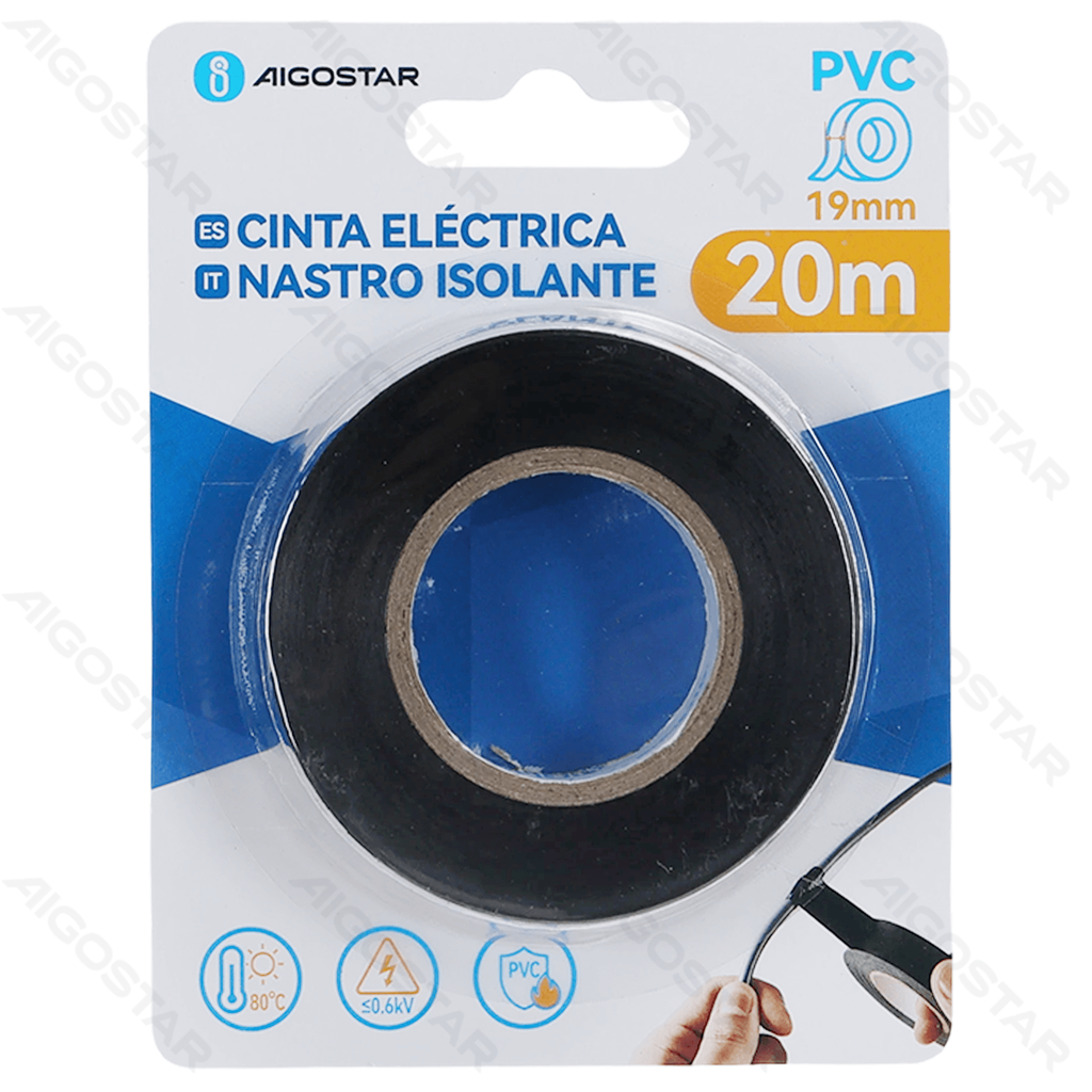 [B20104ACGS] Electrical tape T0.13mm W19mm L20m Black