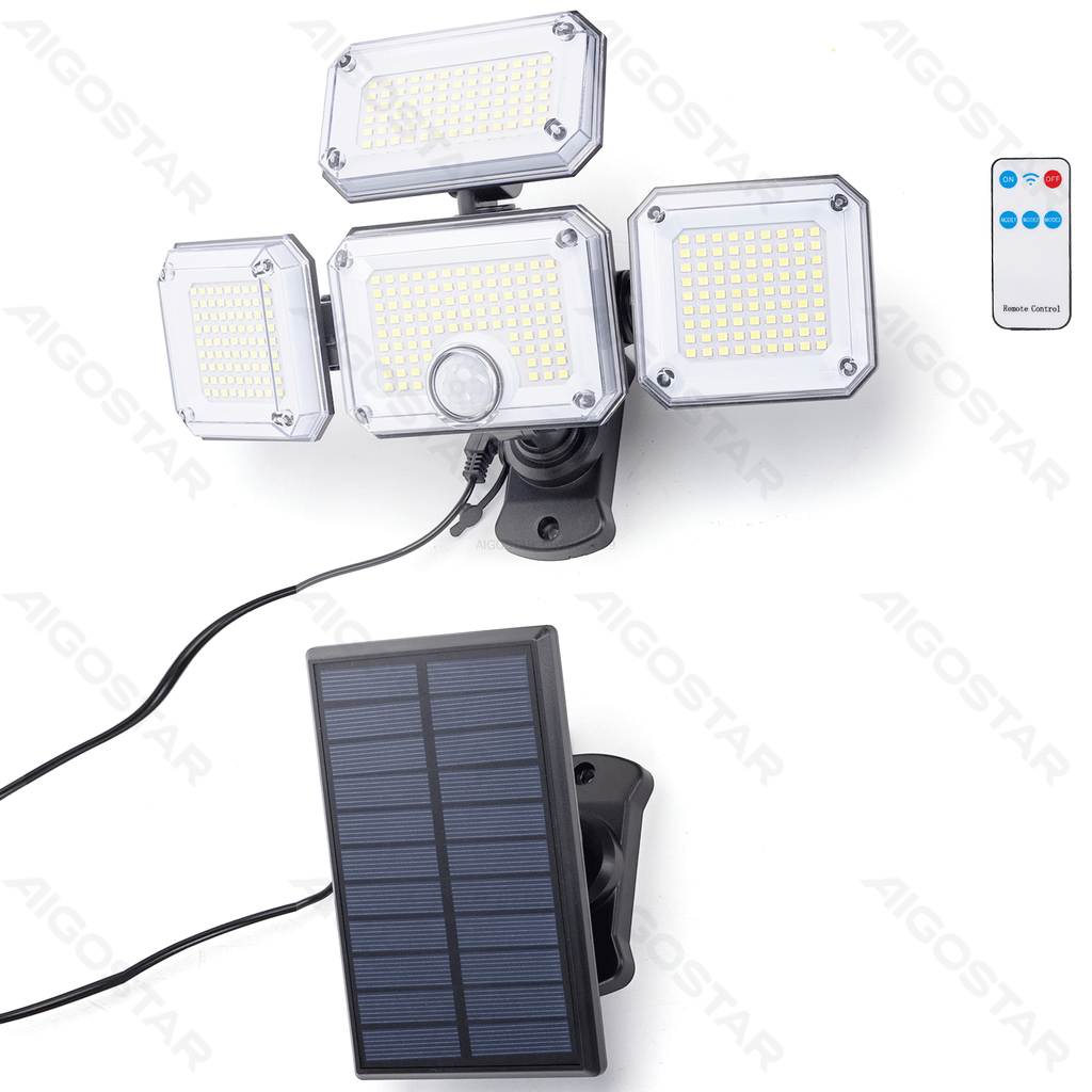 [B10201ACTI] Solar wall lights SENSOR Area illumination 4 lamp holders 5M 6500K