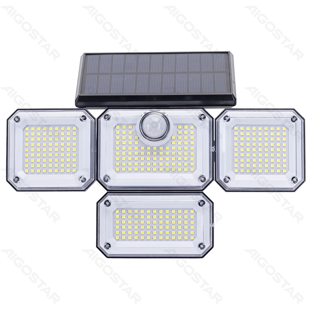 [B10201ACTH] Solar wall lights SENSOR Area illumination 4 lamp holders 6500K