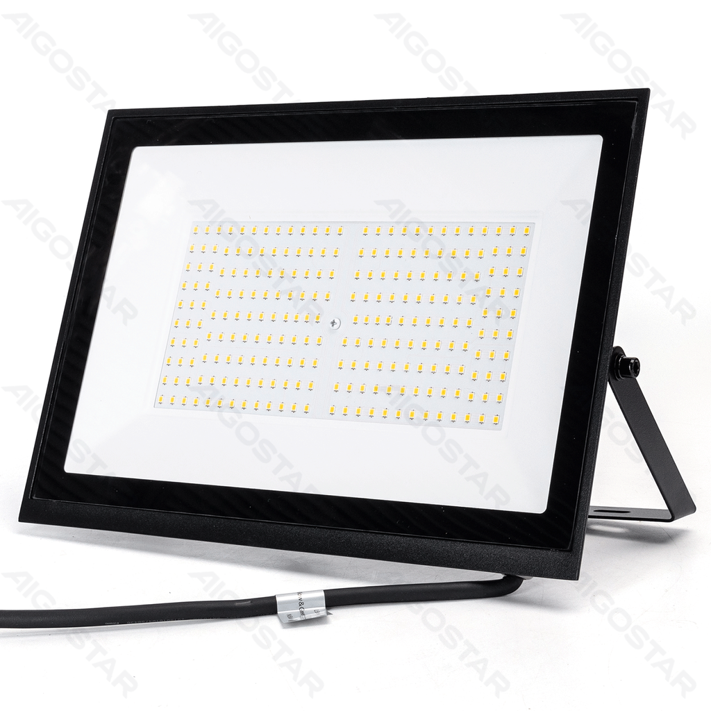 LED Flood light Glass shade Black 150W 4000K 25cm