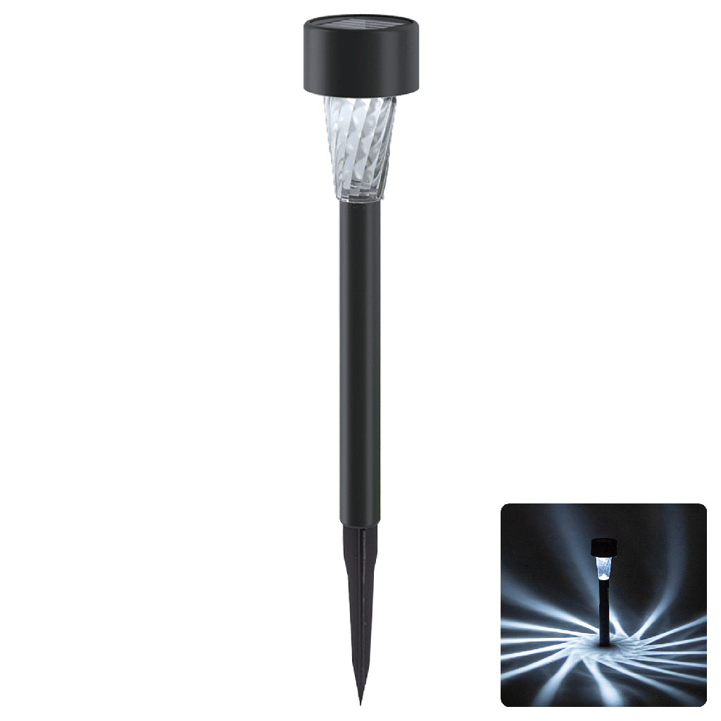 Aigostar LED Solar Sfeervolle Gazonverlichting Kunststof Schuine schroefdraad 6500K
