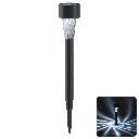 LED Solar Sfeervolle Gazonverlichting Kunststof Schuine schroefdraad 6500K