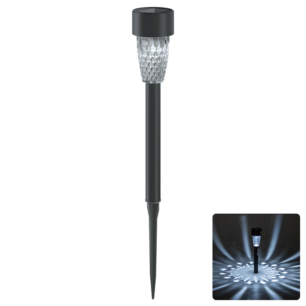 [B10201ADBV] LED Solar Decorative Lawn Lights, Plastic Bean Shape, 6500K