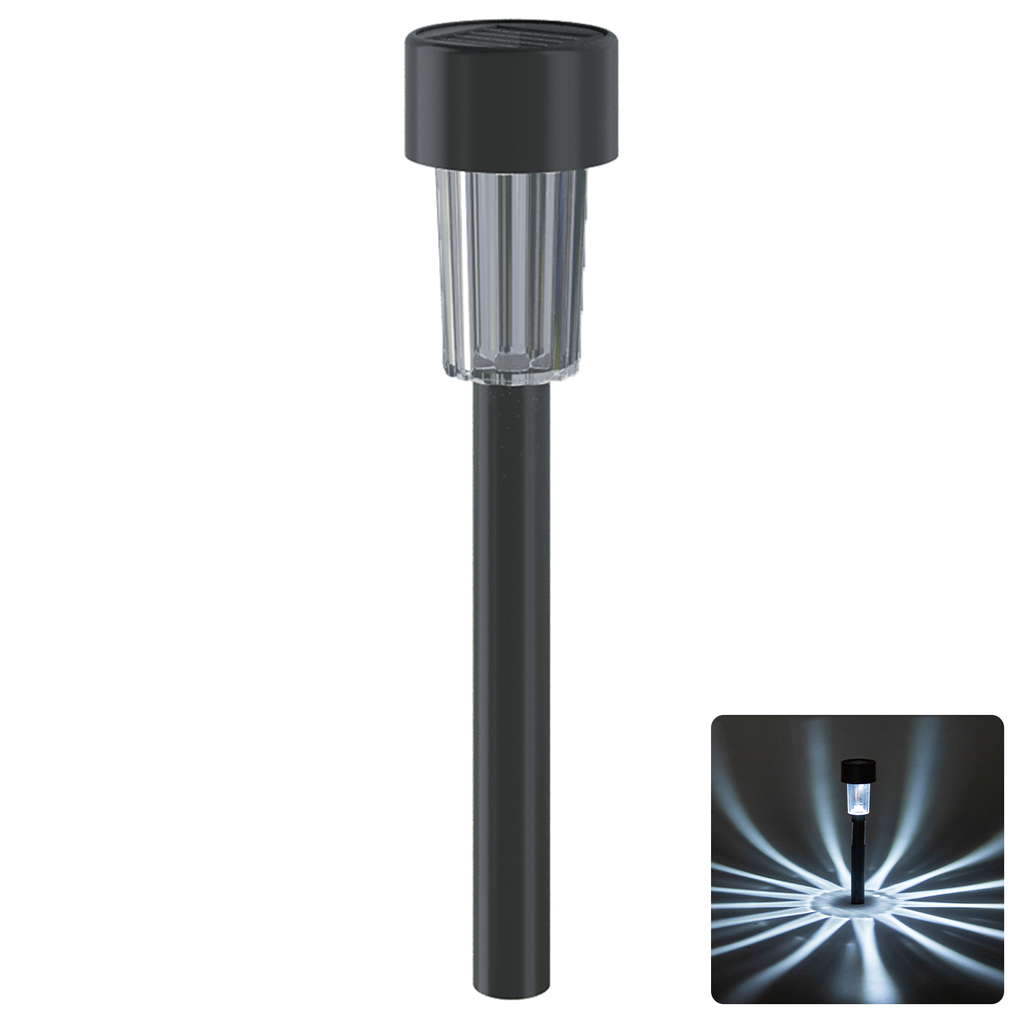 [B10201ADBX] LED Solar Sfeervolle Gazonverlichting Kunststof Recht 6500K