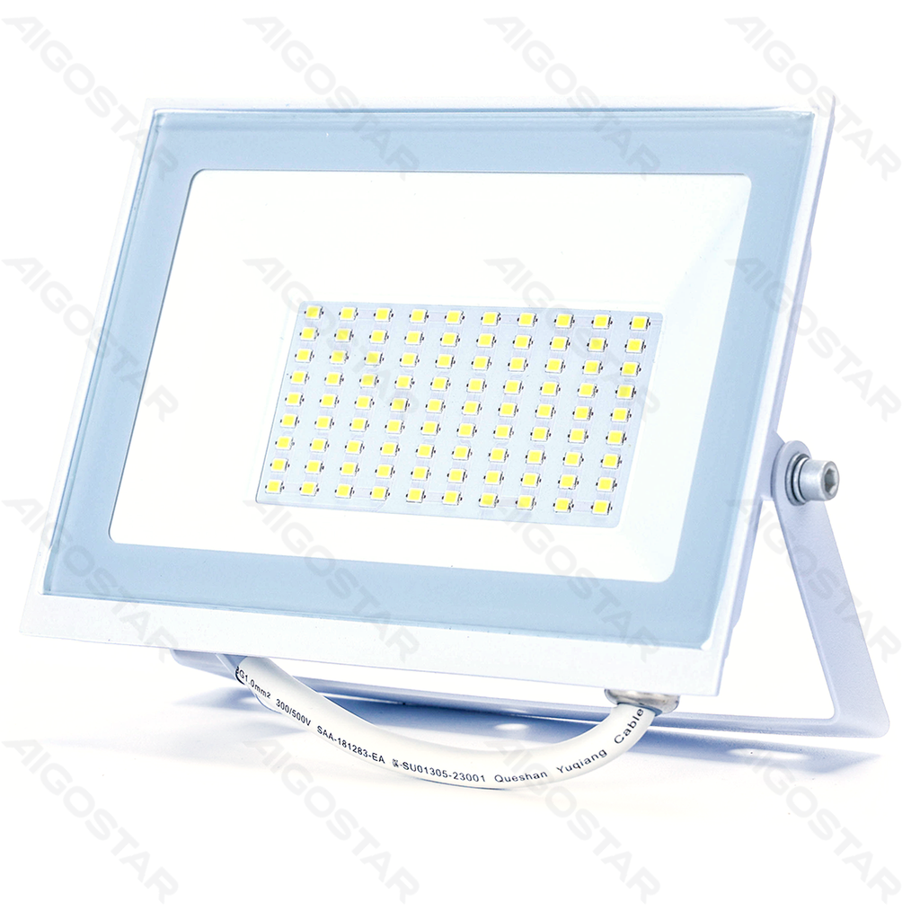 [B1020249D] Aigostar LED Flood light Glass shade White 50W 6500K 07 series