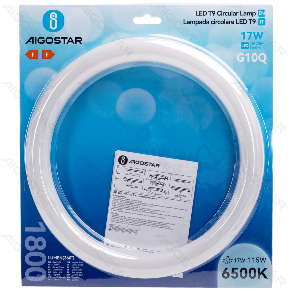 LED T9 circular tube 17W 6500K Φ298mm