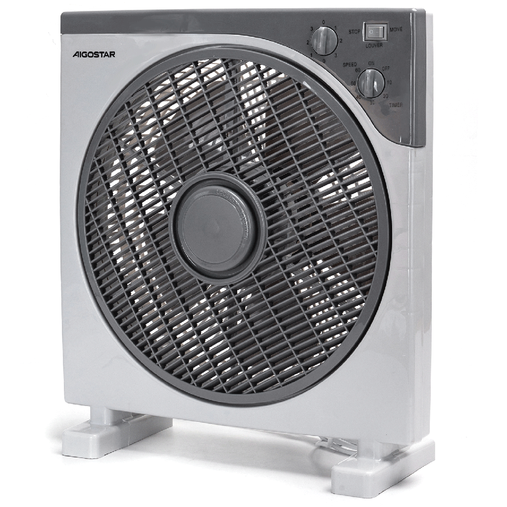 Tafelventilator 12 inch 5 bladen 3 snelheden gebroken wit