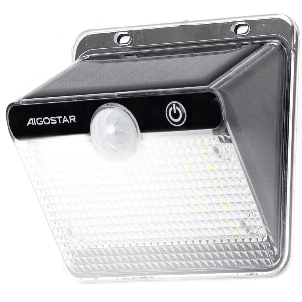 [B1020136J] Appliques solaires SENSOR Éclairage de zone Grille en cristal, éclairage unilatéral 6500 K