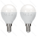 LED-Glühbirne G45,12W 3000K 1170lm E14,2 Stück