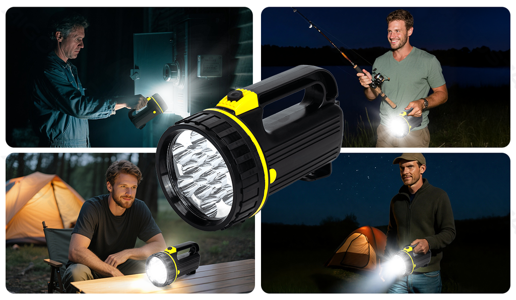 [B105011JU] LED-zaklamp 4*D