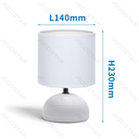 Lampe de table en céramique E14 (à l’exception de l’ampoule)