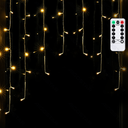 Basse tension à connexion série, chaîne lumineuse plate, onde glaciale, blanc 3m+1,5m*1m, 15 câbles, 15 bandes IP44 Intérieur/Extérieur