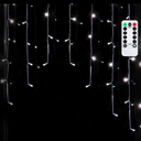 Serieel verbindbare laagspanning Platte lichtslinger Ijspegel wave koel wit 3m+3m*1m 30 snoeren 30 strips IP44 Binnen/Buiten